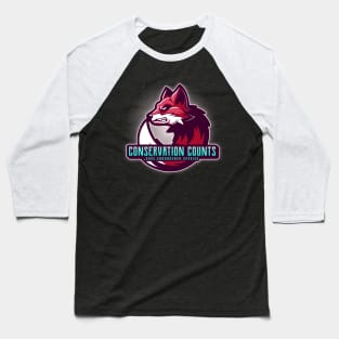 conservation counts, save endangered species Baseball T-Shirt